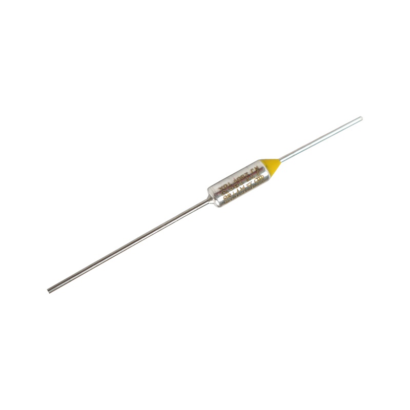 Fusível térmico descartável Fusível térmico único não recuperável dentro de pequenos eletrodomésticos Fusível térmico descartável Fusível térmico único não recuperável dentro de pequenos eletrodomésticos